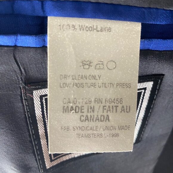 Ralph‎ Ralph Lauren Wool Blazer Jacket Mens 47R Black Woolmark Career - Picture 5 of 16